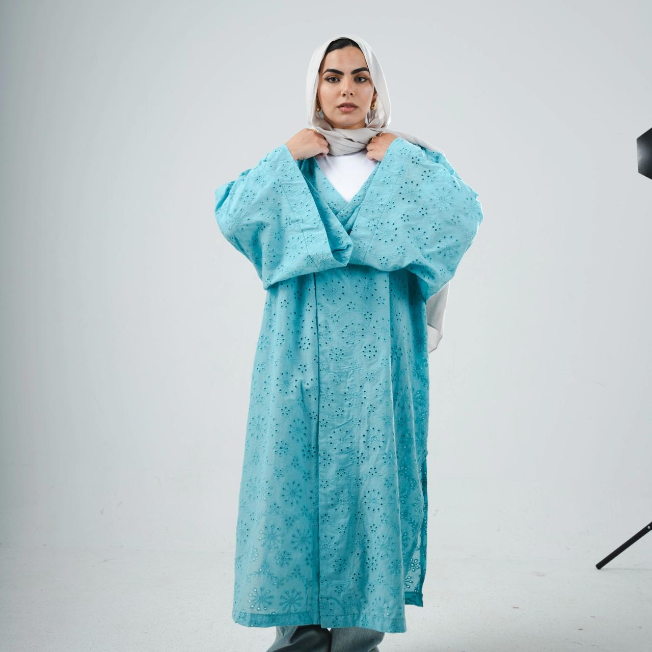 Azure Bloom Kimono